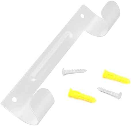 Ironing Board Hanger, Wall Mount Ironing Board Holder Organizer Wall Rack with Screws for Laundry Rooms Storage Rack Hanging Y-Leg or T-Leg Ironing Boards Towels(White)