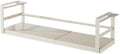 Expandable Under Cabinet Shelf, Hanging Under Shelf Storage Basket,Adjustable Under Cabinet Add-on Storage Racks Slide-in Baskets Organizer for Laundry Room Kitchen Bookshelf White L