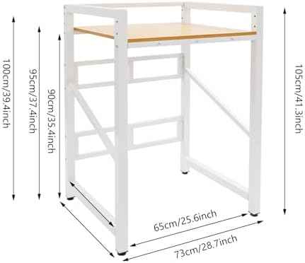 Washer Dryer Stacking Rack Stand, Heavy Duty Washing Machine Shelf with Adjustable Design, 660 Lbs Load Capacity Space Saving Organizer for Laundry Rooms Bathrooms & Kitchens