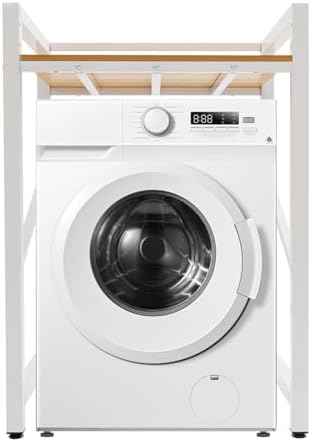 Washer Dryer Stacking Rack Stand, Heavy Duty Washing Machine Shelf with Adjustable Design, 660 Lbs Load Capacity Space Saving Organizer for Laundry Rooms Bathrooms & Kitchens