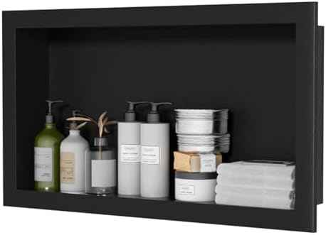 12" x 24" Stainless Steel Shower Niche, Single Waterproof Shelves
