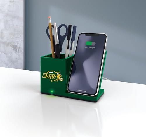 SOAR NCAA Unisex Wireless Charging Stand with Desktop Organizer
