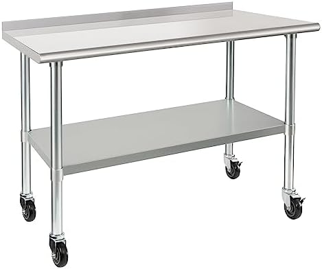 HARDURA Stainless Steel Table 24 x 48 Inches by HARDURA