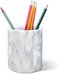 Marble Pencil Pen Holder for Desk,Makeup Brush Holder, Stand for Desk Marble Pattern Pencil Cup for Kids Durable Organizer Ideal Gift for Home, Office(gray).