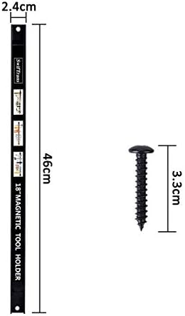 Magnetic Tool Holder 18 Inch 8 Pack Heavy Duty Magnet Tool Bar Strip Rack Wall Mount