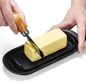 Butter Dish with Lid, Butter Keeper, Easy Scoop, Butter Container Holds - Image 6