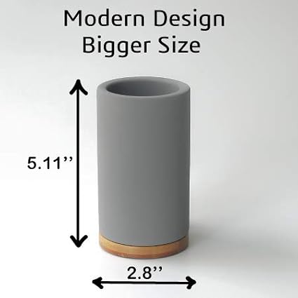 Matani Bamboo Toothbrush Holder Diatomite Tooth Brush Organizer - Image 4