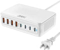 USB C Charger Block 200W, GaN USB Charging Station Hub 8-Port, PD 65W Laptop Fast Charger Power Adapter Compatible with MacBook Pro/Air,Dell,iPad,iPhone 16/15,S23/S24 Steam Deck etc