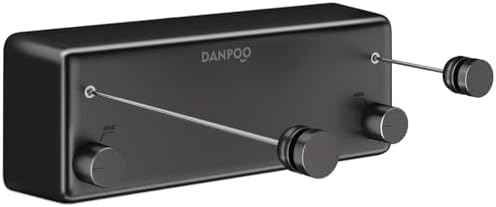 Danpoo Retractable Clothesline Outdoor Heavy Duty, 2x13.8ft Stainless