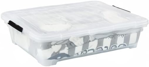Morcte 40 Quart Plastic Underbed Storage Boxes, 3 Pack - Image 8