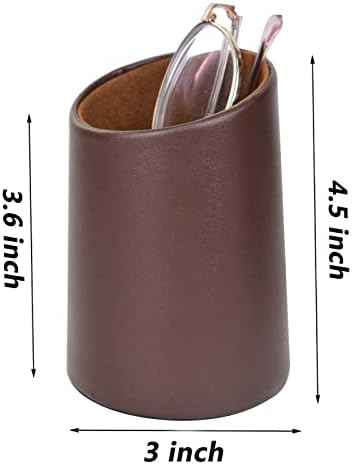 2 Pack Eyeglasses Holder PU Leather Glasses Stand Case Holder for