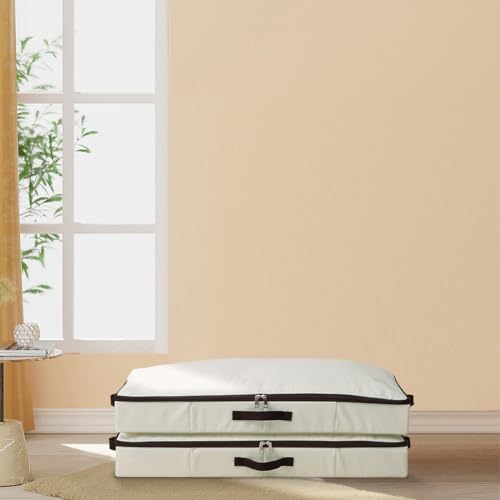 AMJ 4" Foldable Underbed Storage Closet Organizers and storage bins