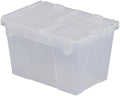 Plastic Storage Tote with Flip Lid, 15.19 x 10.88 x 9.69 inches by Glownary