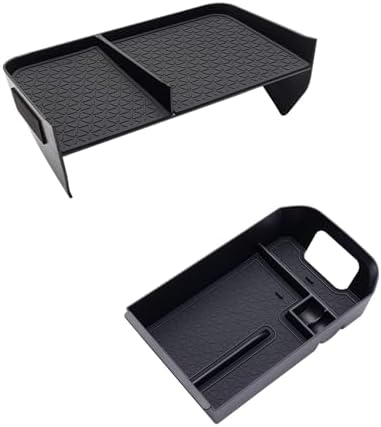 JDMCAR Upgraded Center Console Organizer Compatible with Toyota RAV4 2025 2024 2023 2022 2021 2020 2019 Interior Accessories, Gear Shift Storage Tray Secondary Box Insert Divider - 2pcs