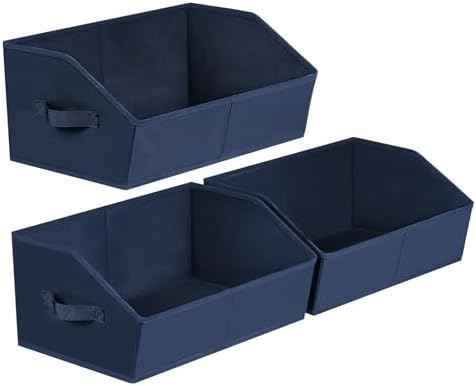Homsorout Closet Baskets for Shelves Trapezoid - Decorative Storage