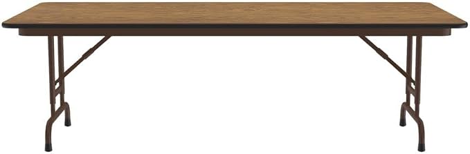 Correll Heavy Duty Adjustable Height Utility Folding Table, Melamine Top - Image 7