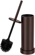 Toilet Brush and Holder Set: 304 Stainless Steel Heavy Duty Toilet Bowl Brush and Holder with Removable Inner Bowl and Splash Protection, Modern Long Handle Bathroom Cleaning Tool