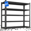24" D x 47" W x 84" H Heavy Duty Garage Shelving, Metal Shelving, 3500LBS Storage Shelves 5 Tier Adjustable Heavy Duty Shelving Unit for Warehouse, Garage, Basement