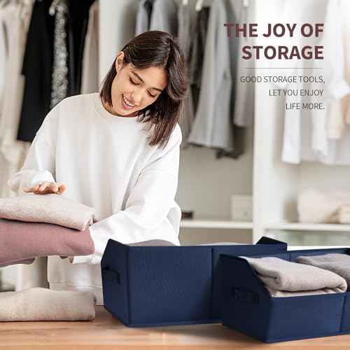 Homsorout Closet Baskets for Shelves Trapezoid - Decorative Storage