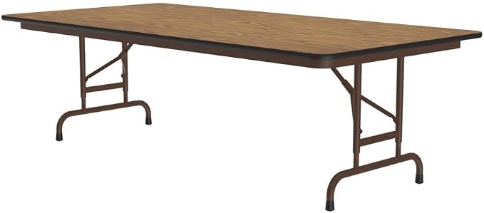 Correll Heavy Duty Adjustable Height Utility Folding Table, Melamine Top - Image 5