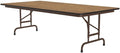Correll Heavy Duty Adjustable Height Utility Folding Table, Melamine Top by Correll