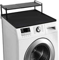 Washer and Dryer Countertop with Retractable Shelf and Silicone Mat, Universal Front Load Washer and Dryer Countertop Set, Washer Dryer Shelf with Mat for Laundry Room (Metal Shelf + Silicone Mat)
