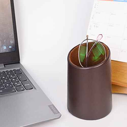 2 Pack Eyeglasses Holder PU Leather Glasses Stand Case Holder for