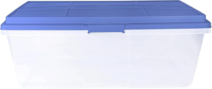 2-Pack 113 Quart Clear Plastic Stackable Storage Bin - - Image 4