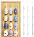 SWTYMIKI Over Door Hat Organizer - 3 Packs Metal Hanging Hat Rack with