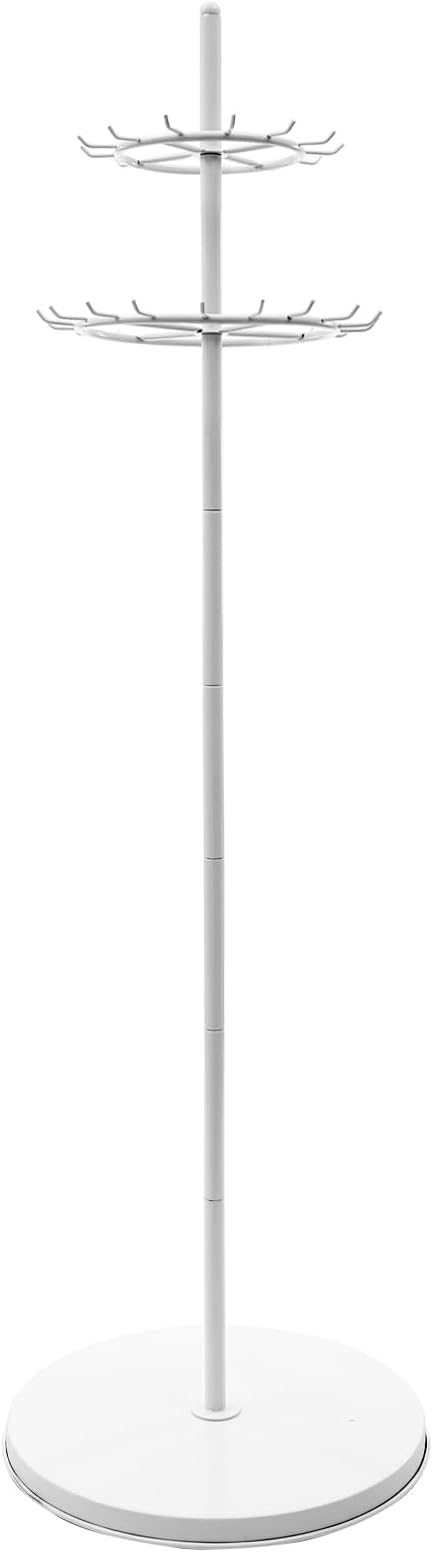 Floor Standing Belt Display, 66.1 Inch Metal Retail Tie Rack Hanger Organizer - Image 4