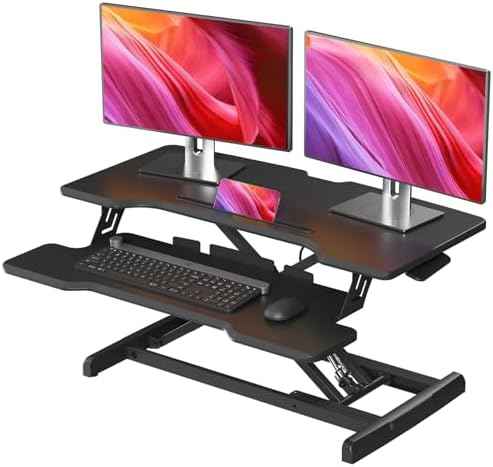 32" Standing Desk Converter, Quick Sit to Stand Desk Riser