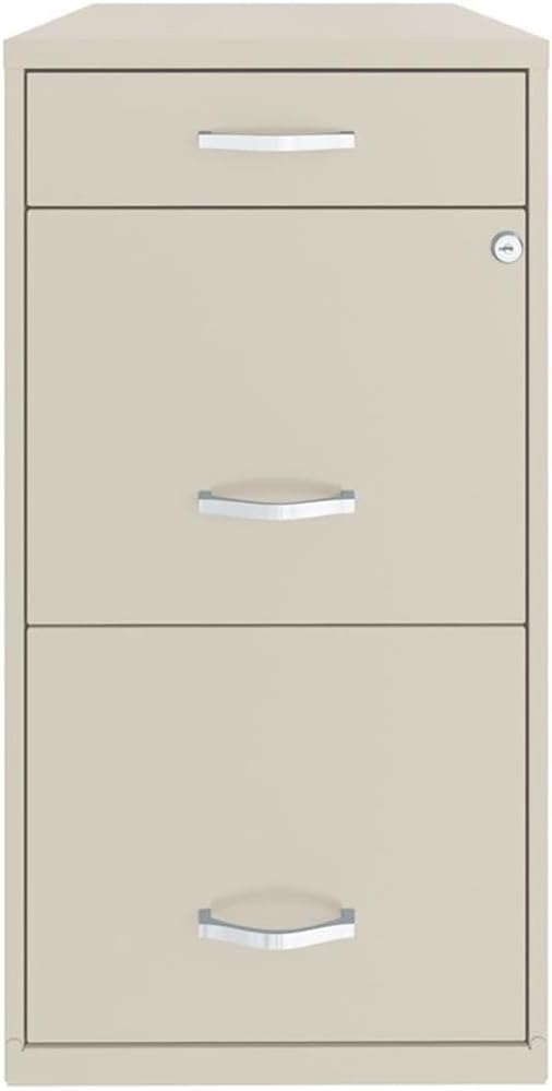 Scranton & Co Set of 2 18" D 3-Drawer Metal Filing Cabinet - Image 6