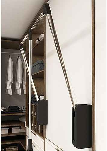 Pull Down Closet Rod, Stainless Steel Adjustable 26''-35'', 60 lbs Capacity