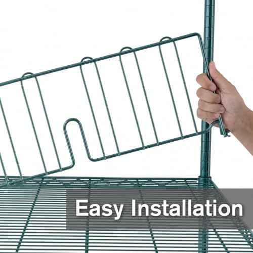 Metro DD18K3 Super Erecta 8" High Shelf Divider for Wire Shelves, Metroseal Green Epoxy, 18"