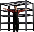 62" W 3050LBS Storage Shelves Unit,5 Tier Heavy Duty Metal Shelving Unit and Storage Large Rack,72" H x62 W x24 D Adjustable Metal Shelving Unit,Garage Shelves for Basement,Warehouse