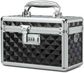Storage Lock Box with Combination Lock, Lockable Medicine Storage Box, Empty First Aid Box, Security Lock Box, Multipurpose Locking Box for Home and Outdoor Use(Black, Small)