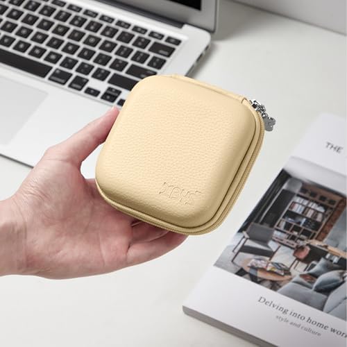 Portable Charger Case, Tech Pouch Travel Organizer, M, Light Khaki
