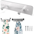 Ironing Board Holder, Ironing Board Hanger Wall Mount for Y or T Shaped, Laundry Rooms Stainless Steel Iron Board Hook with Adjustable Hooks