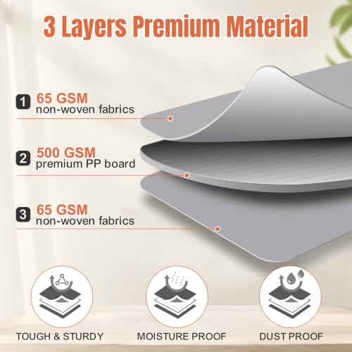 Large Bed Sheet Organizers and Storage for Linen Closet, 4 Pack Grey