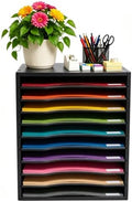 Mail Sorter Organizer, 11 Compartments Mailbox for Classroom, Desktop File Organizer with Adjustable Shelves, For Office Home Classroom, PVC, Black