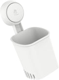 Strong Suction Toothbrush Holder Wall Mount No Drilling Bathroom Organizer by DEARMAMY