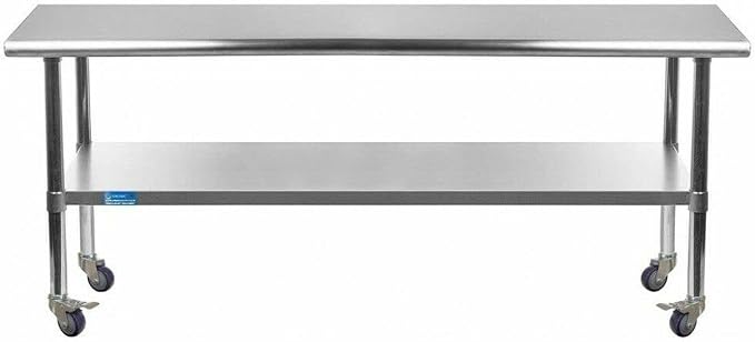 AmGood 60" Long x 36" Deep Stainless Steel Table by AmGood