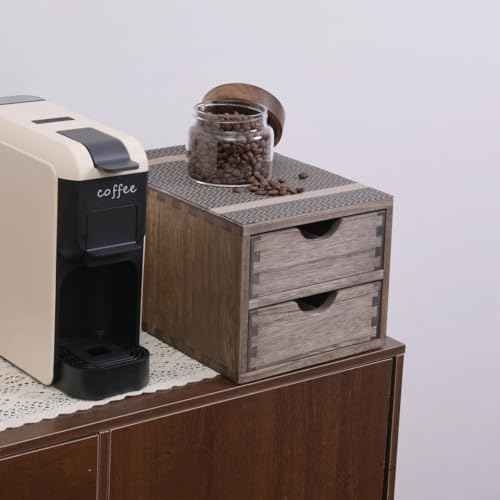 DDYURI Drawer Organizer Coffee Pod Holder - Kitchen Cutlery Storage