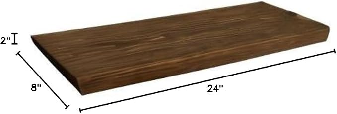joelsantiques 24 Inch Wooden Floating Shelves - Image 3