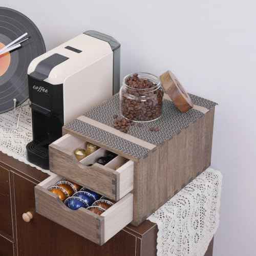 DDYURI Drawer Organizer Coffee Pod Holder - Kitchen Cutlery Storage