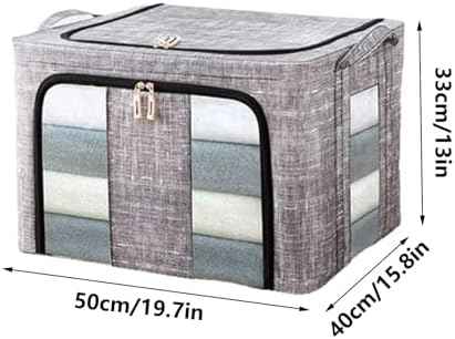 Clothes Storage Bins 66L with Clear Window Box