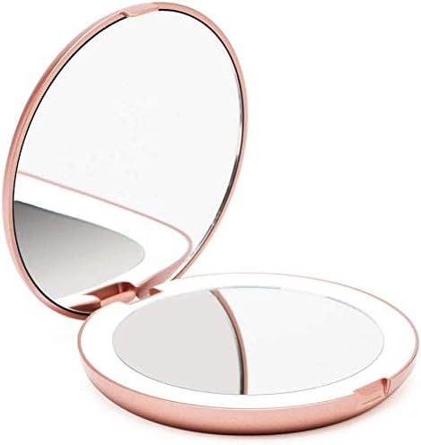 Fancii LED Lighted Travel Makeup Mirror, 1x/10x Magnification - Image 4