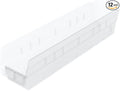 Akro-Mils 30128 Plastic Shelf Bins, Heavy Duty Storage Bins by Akro-Mils