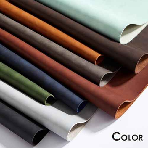 Distressed Leather Desk Mat - Non-Slip PU Desk Pad for Office and Home
