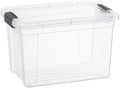 Superio Clear Storage Box with Lid, 8.75 Quart Plastic Container Bins by Superio